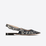 Dior Jadior Slingback Ballerina Toile de Jouy Reverse Embroidered KCB577TJE S36W