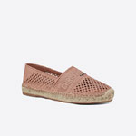 Dior Granville Espadrille Nude Mesh Embroidery KCB585EMR S42P