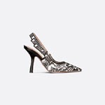 Dior Jadior Slingback Pump Ornamental Cotton KCP762CON S17X