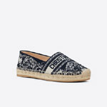 Dior Granville Espadrille Deep Toile de Jouy Reverse Embroidered KDB578TJE S36W