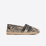 Dior Granville Espadrille Hazelnut Toile de Jouy KDB578TJE S37M