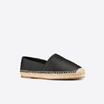 Dior Granville Espadrille Black Embossed Lambskin KDB692LBO S900