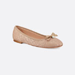 Dior Ballet Flat Nude Quilted Cannage Calfskin KDB877CQC S21U