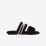 Dior Chez Moi Slide Embroidered Cotton Shearling KDQ734ESK S11X