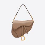 Dior Saddle Bag Warm Taupe Grained Calfskin M0446CBAA M45M