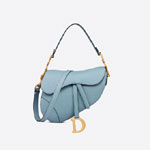 Dior Saddle Messenger Bag Horizon Blue Grained Calfskin M0455CBAA M09Z