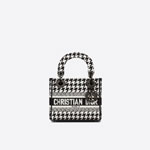 Dior Mini Lady D-Lite Bag Houndstooth Embroidery M0500BZAF M911