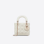 Mini Lady Dior Bag Latte Cannage Lambskin M0505OCAL M030