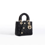 lady dior bag in black lambskin customisable shoulder strap M0532OCAL M900