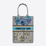 Vertical Dior Book Tote Fleurs Bibliques Embroidery M1272ZWRG M932