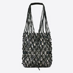 Dior Net Tote Woven Calfskin Oblique Technical Fabric M1273CIVV M911