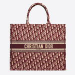 Dior Book Tote Burgundy Oblique Embroidery M1286ZRIW M974