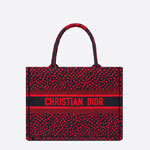 Small Dior Book Tote I Love Paris and Red Hearts M1296ZRGF M928