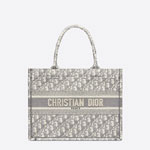 Dior Oblique Embroidery Small Book Tote M1296ZRIW M932