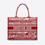 Medium Dior Book Tote Burgundy M1296ZRLP M17E