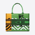 Medium Dior Book Tote Bright Green and Orange M1296ZRON M887