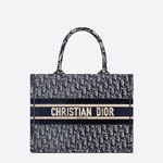 Small Dior Book Tote Oblique Embroidered Velvet M1296ZWVF M928