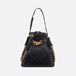 Medium C-est Dior Bag Black CD-Embossed Calfskin M2271UBHA M900