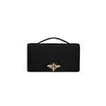 Dior Bee clutch in black satin M3400CSRA M900