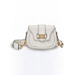 Dior D-fence saddlebag in white calfskin M6501CVQV M030