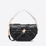 Small Dior Vibe Hobo Bag Black Cannage Lambskin M7200ONOA M911