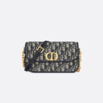 Small 30 Montaigne Avenue Bag Blue Dior Oblique Jacquard M9261UTZR M928