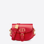 Small Dior Bobby Bag Poppy Red Box Calfskin M9317UMOL M53R