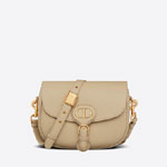 Medium Dior Bobby Bag Beige Grained Calfskin M9319UBBN M39U