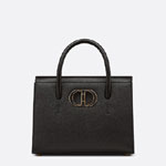 Dior Medium St Honore Tote Black Grained Calfskin M9321UMBA M911