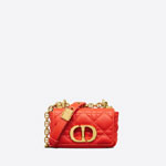 Micro Dior Caro Bag Bright Supple Cannage Calfskin S2022UWHC M37O