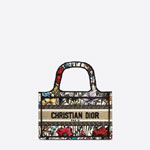 Mini Dior Book Tote Multicolor Mille Fleurs Embroidery S5475ZWRF M941