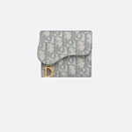 Saddle Lotus Wallet Gray Dior Oblique Jacquard S5652CTZQ M932