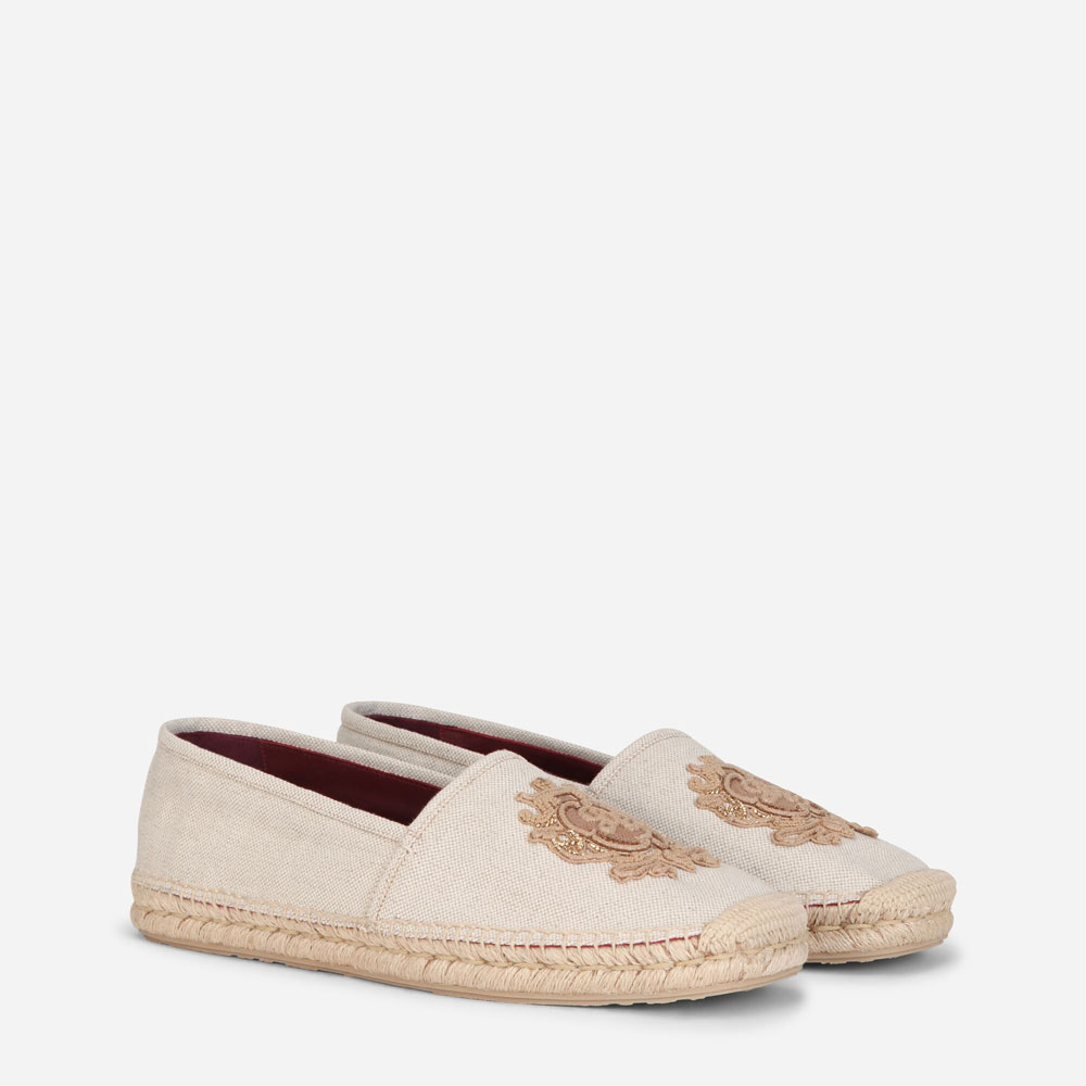 Dolce Gabbana Canvas espadrilles in Beige A50445AO2998C034: Image 2