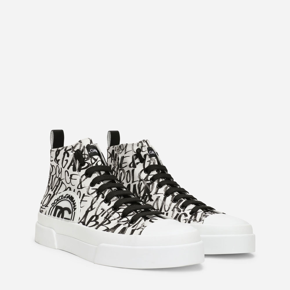 DG Canvas Portofino Light mid-top sneakers CS1889AO779HASBN: Image 2