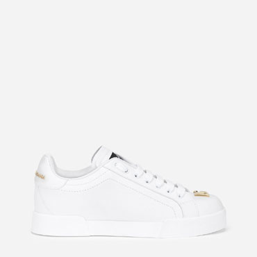 DG Calfskin nappa Portofino sneakers in White CK1602A106580001