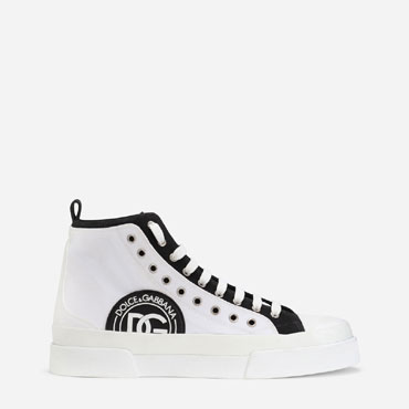 DG Two-tone canvas Portofino Light mid-top sneakers CS1903AO85389697