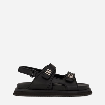 DG Calfskin nappa sandals in Black CS2042AD43980999