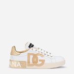 Calfskin Portofino sneakers with DG logo in White CK1544B596089662