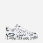 DG Hand-painted calfskin Portofino sneakers CK1602AY66589697