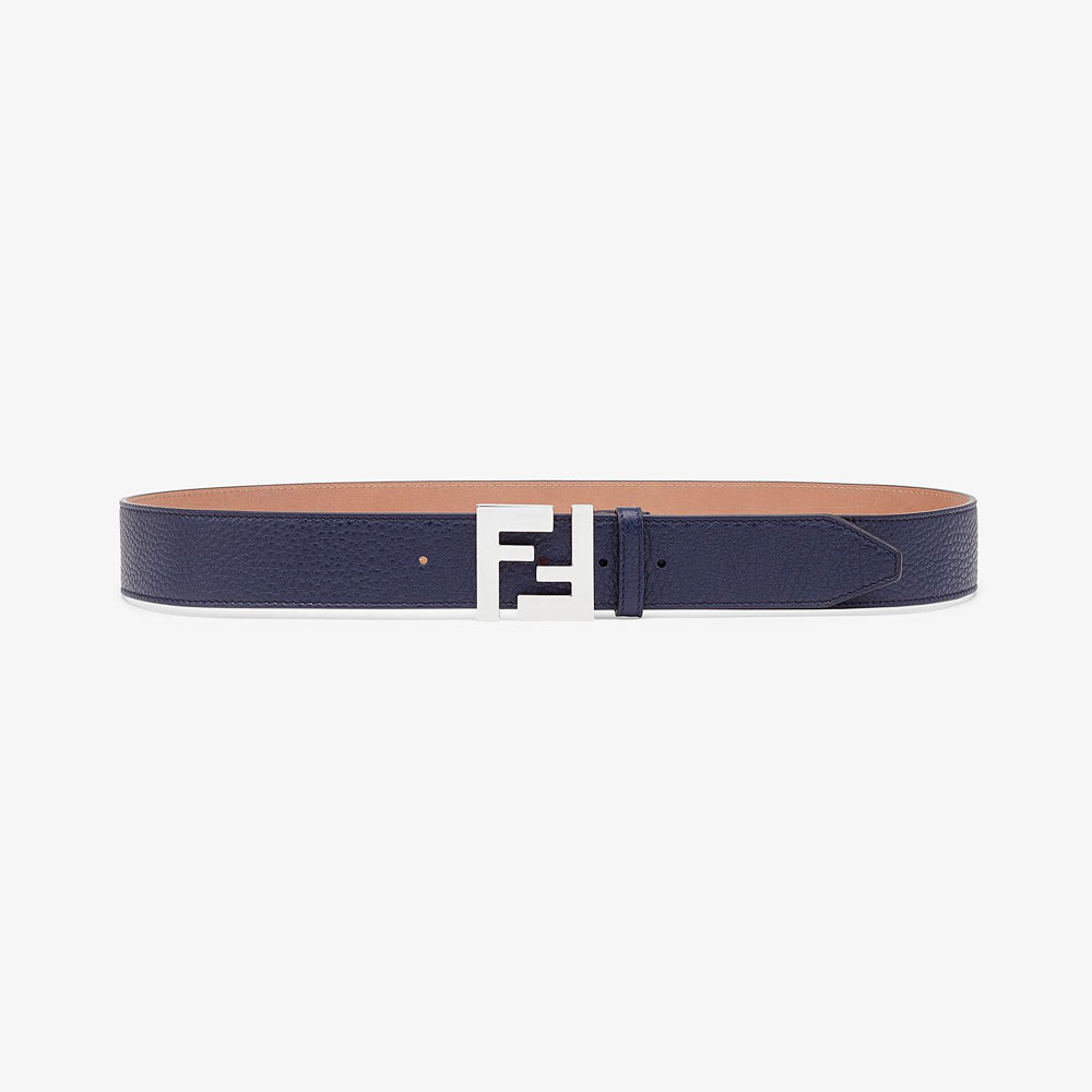 Fendi Blue Romano Leather Belt 7C0403 SFR F0CQK: Image 1