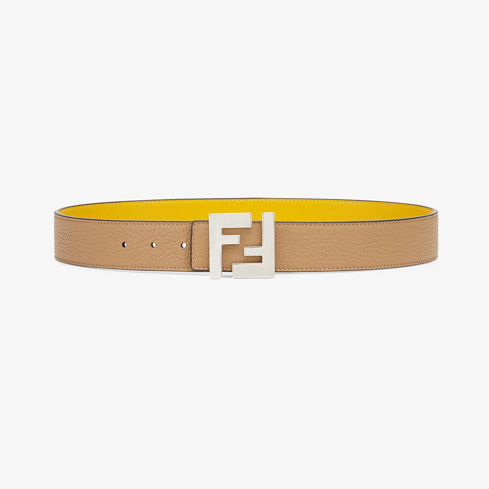 Fendi Beige Leather Belt 7C0424 AB59 F1AEH: Image 1