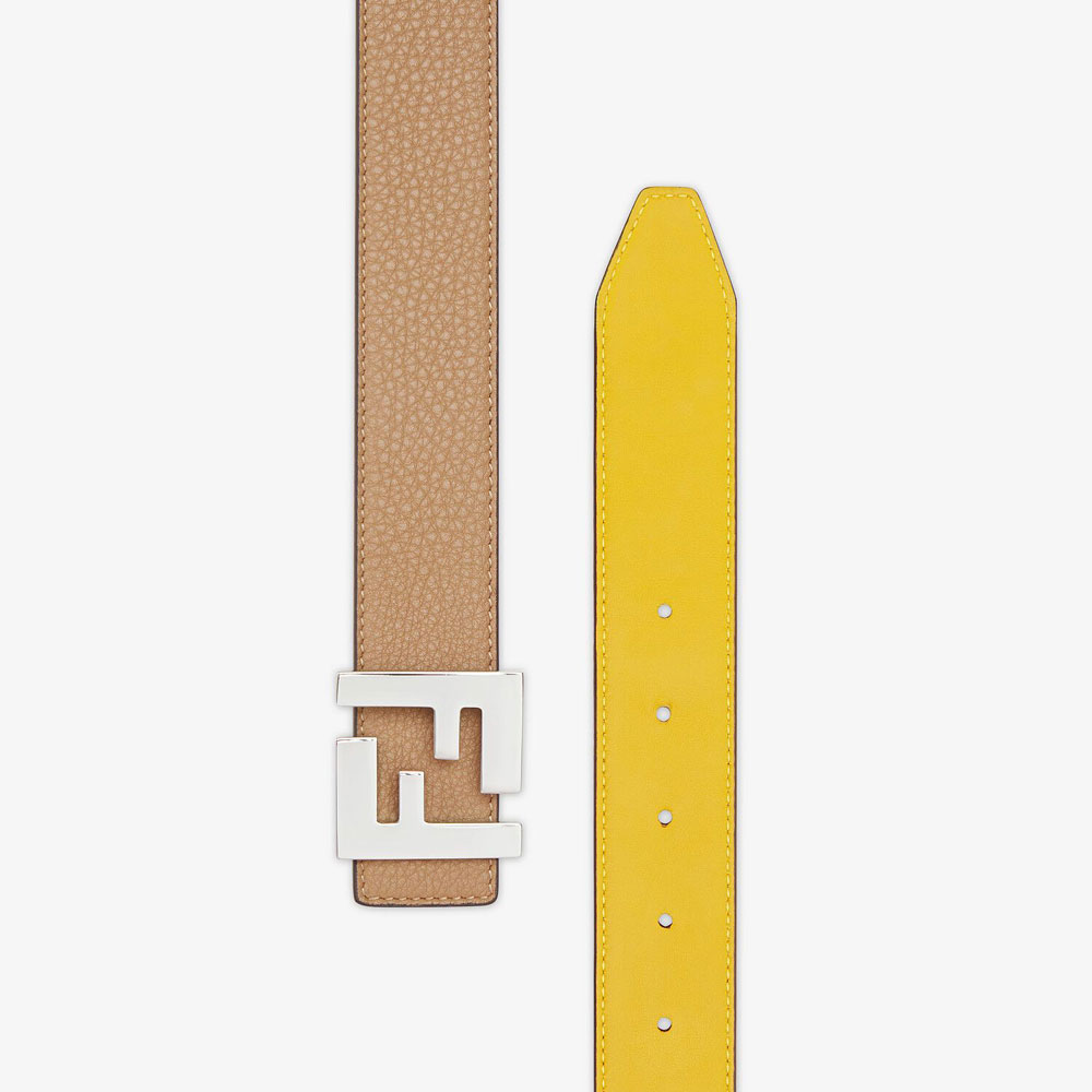 Fendi Beige Leather Belt 7C0424 AB59 F1AEH: Image 2