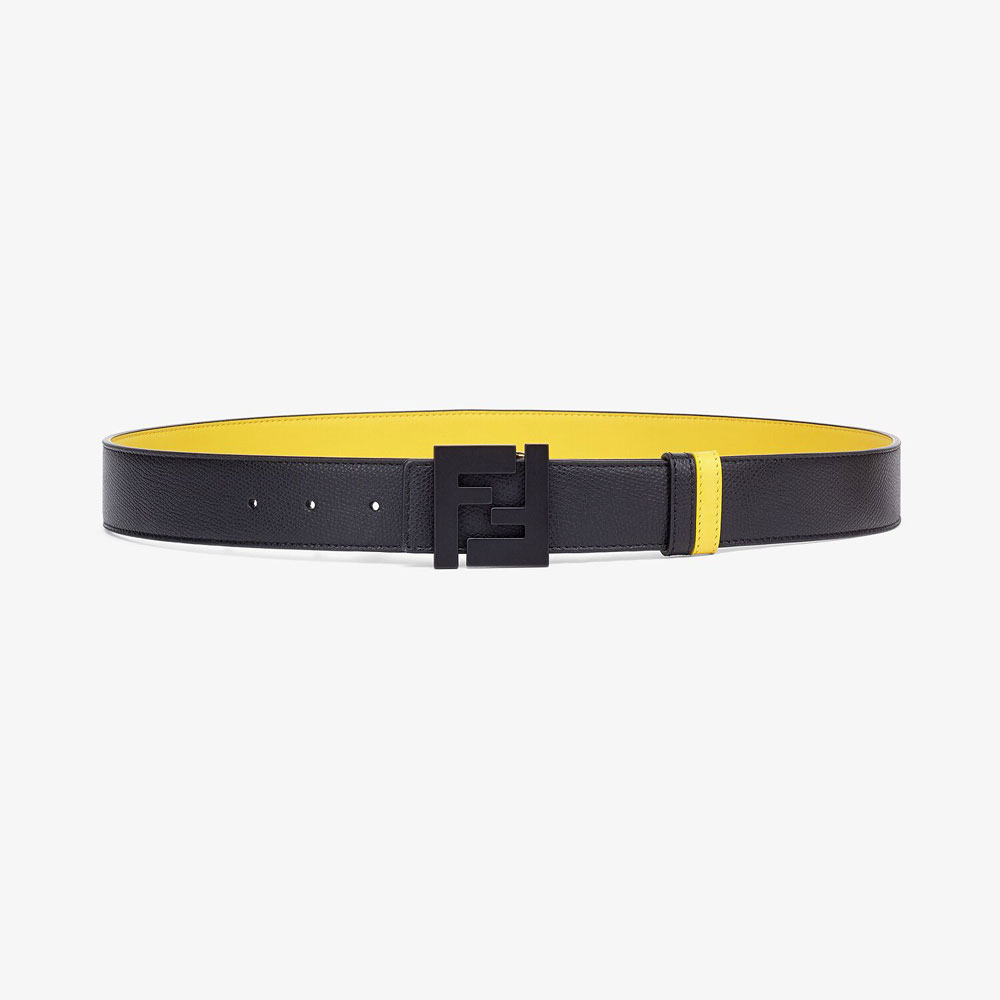 Fendi Black Reversible Belt With Two Loops 7C0432 AD25 F17BJ: Image 1