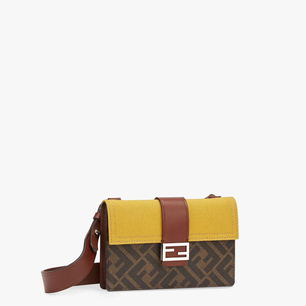 Fendi Baguette Pouch Brown fabric bag 7M0295AFSCF1EG8: Image 2