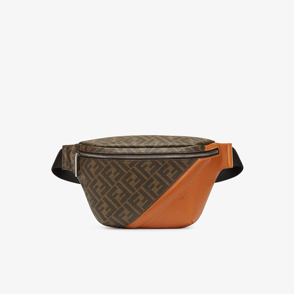 Fendi Brown Fabric Belt Bag 7VA434 AFB4 F1DZA: Image 1