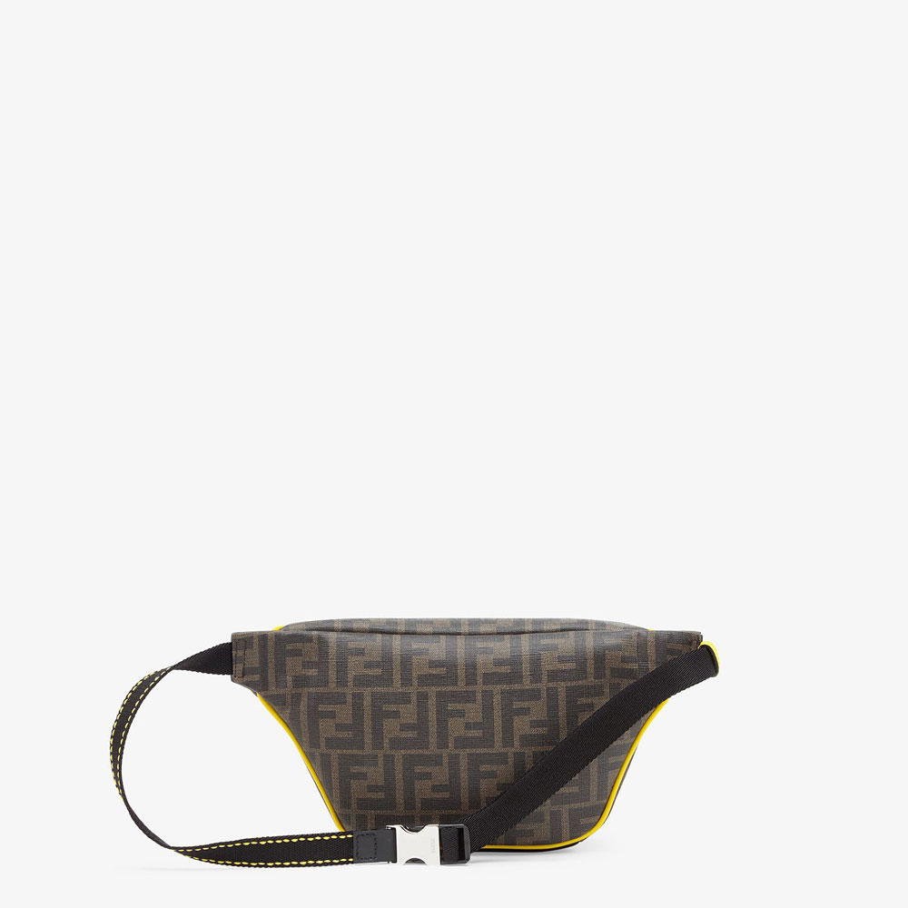 Fendi Brown Fabric Belt Bag 7VA446 A80Q F17Q0: Image 3