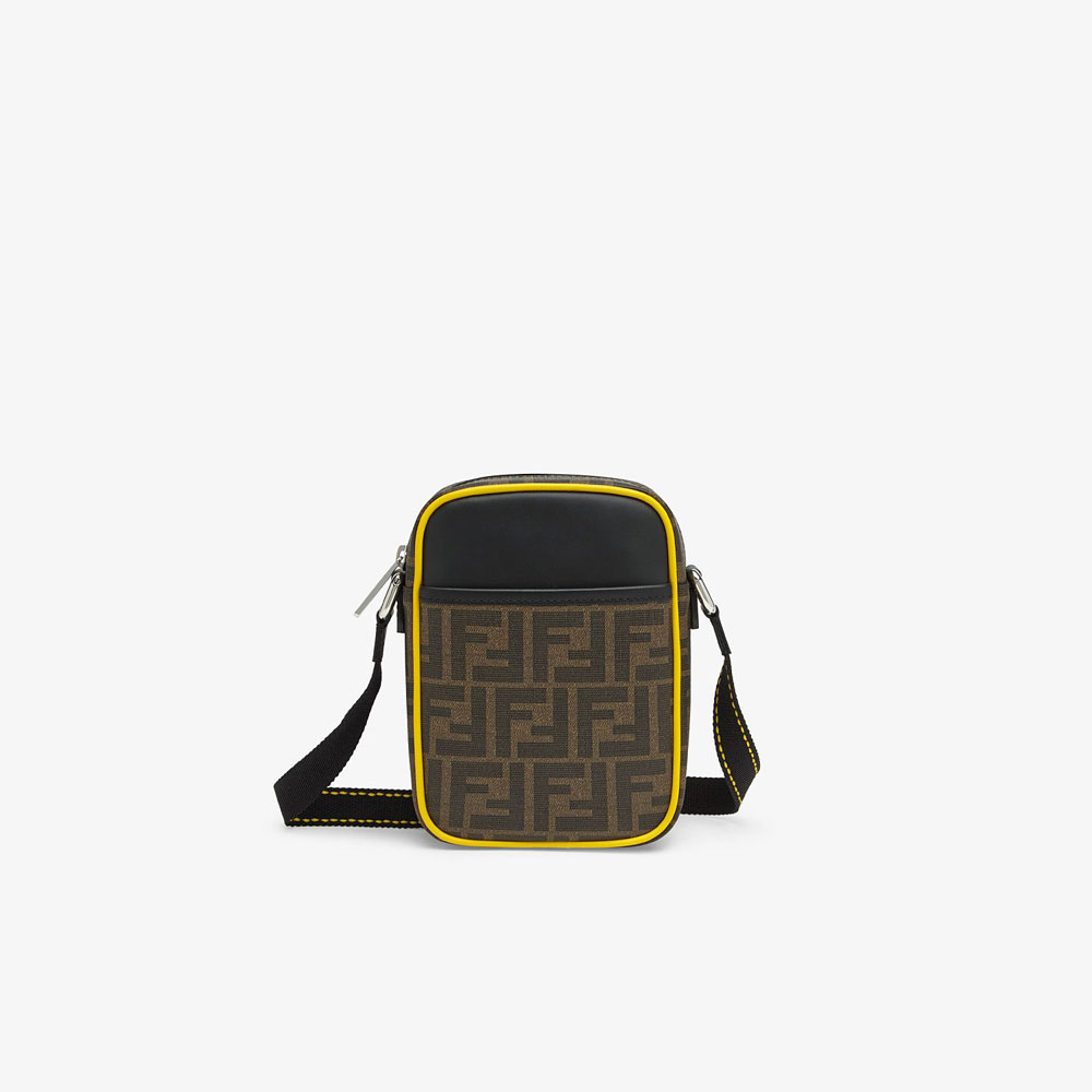 Fendi Small Messenger Pu And Black Leather Bag 7VA456 A80Q F17Q0: Image 1