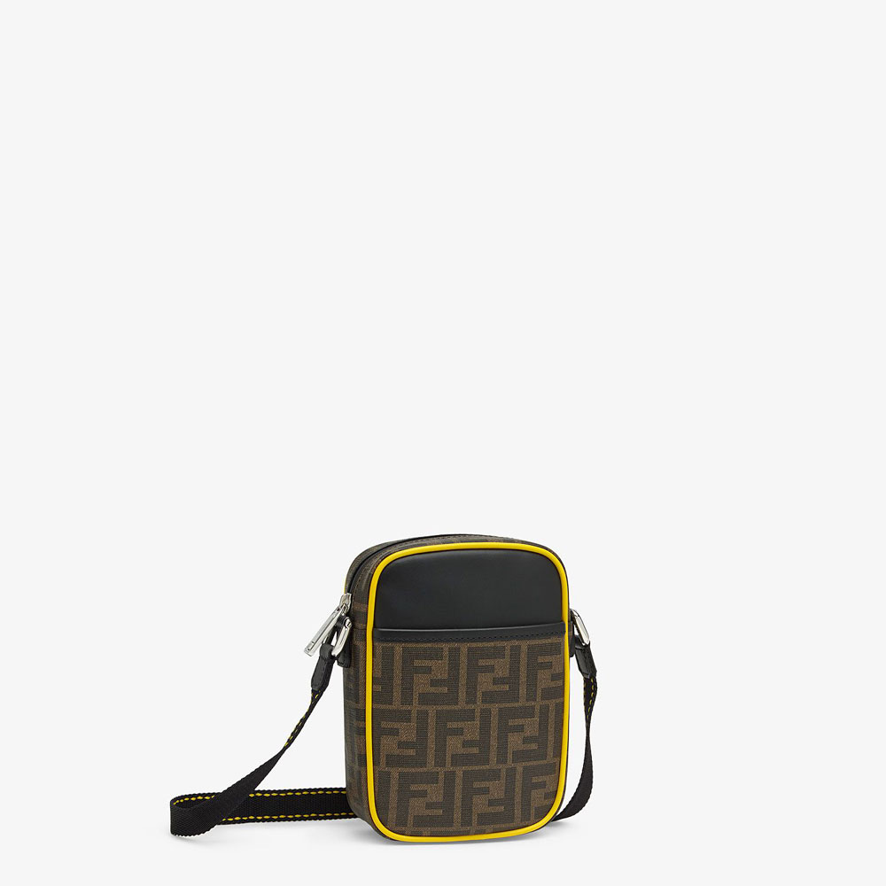 Fendi Small Messenger Pu And Black Leather Bag 7VA456 A80Q F17Q0: Image 2