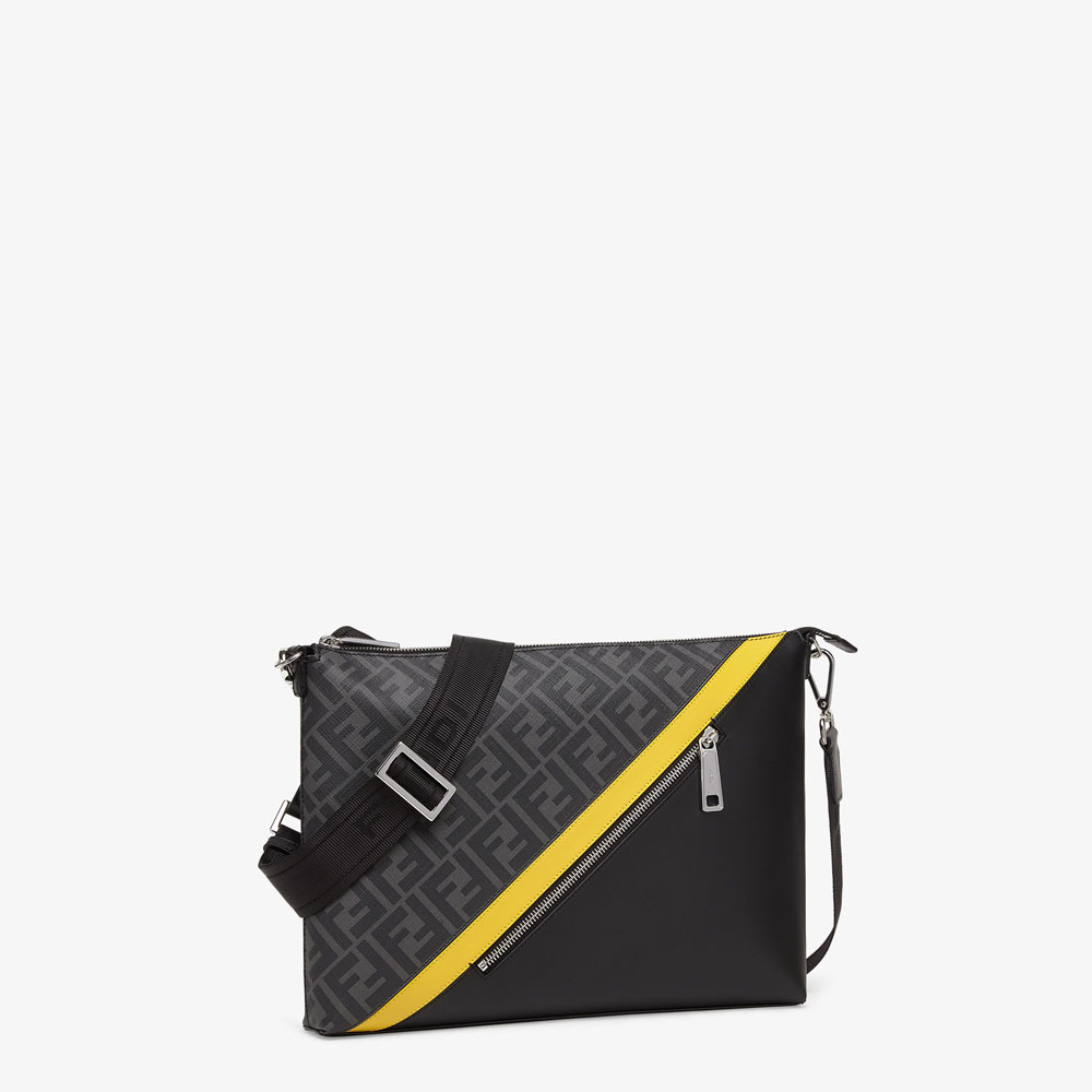 Fendi Messenger Grey fabric bag 7VA470ALKAF0R2A: Image 2