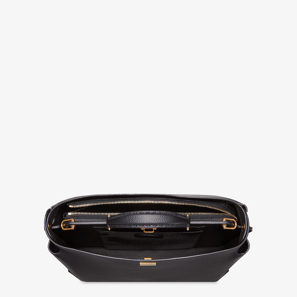 Fendi Peekaboo Essential Black Leather Bag 7VA476 A91A F15ZW: Image 4